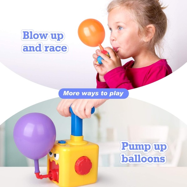 Ballongbilar med Ballonger & Pump - Leksak multifärg