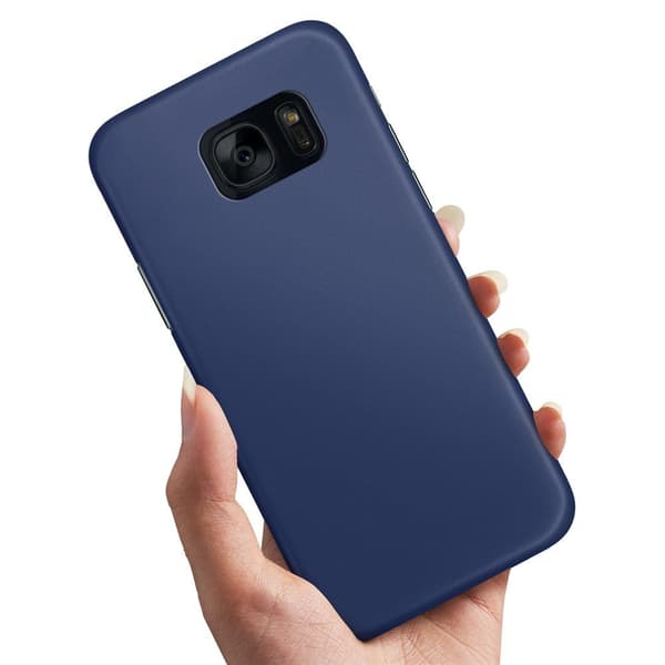 Deksel / Mobildeksel til Samsung Galaxy S7 - Mørkblå Dark blue