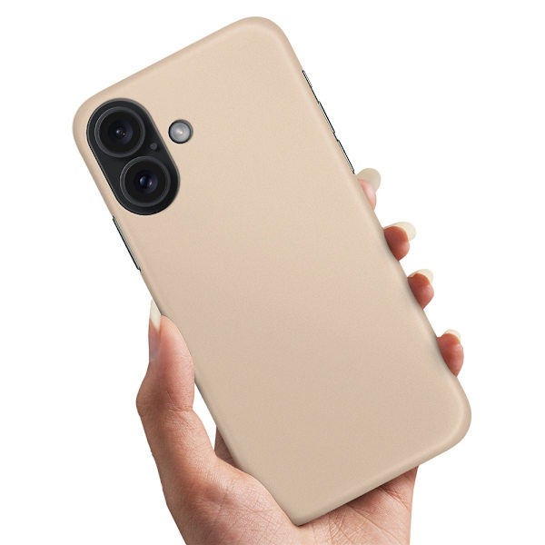 Deksel / Mobildeksel til iPhone 16 - Beige