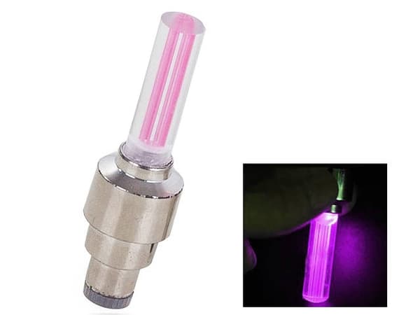 LED-lys til Sykkelhjul - Sykkellampe Pink