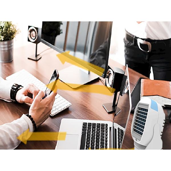 Luftkylare USB - Luftfuktare Fläkt - Bordsfläkt - Luftfuktare