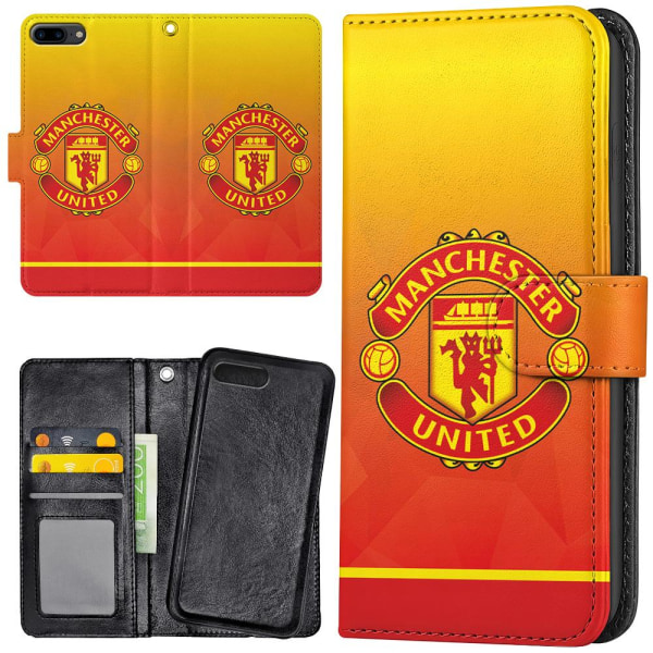 iPhone 7/8 Plus - Plånboksfodral/Skal Manchester United