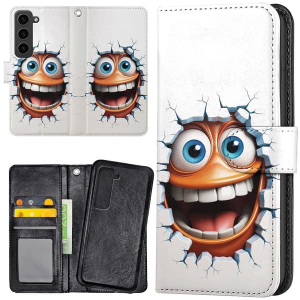 Samsung Galaxy S23 - Plånboksfodral/Skal Emoji