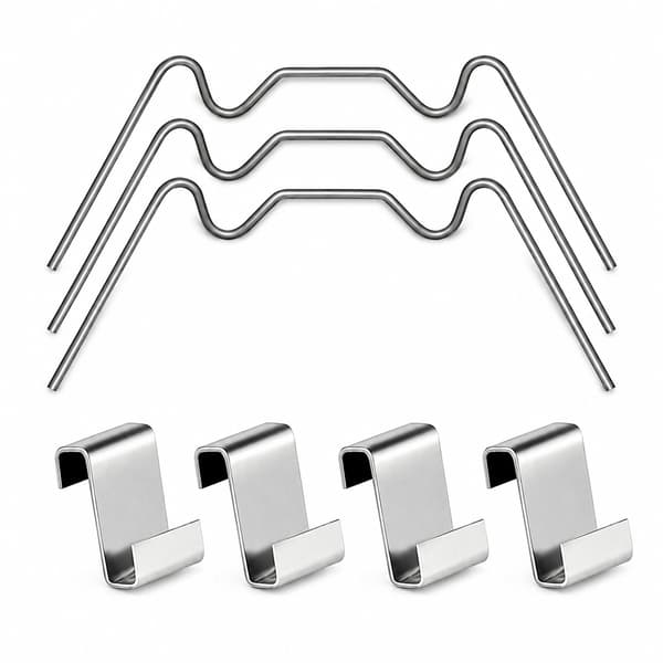 Glasclips för Växthus / Växthusklämmor i Stål - 100-Pack 1,6x95x30 mm