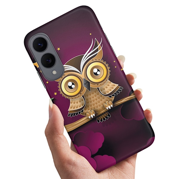 Samsung Galaxy S25 Edge - Skal/Mobilskal Ljusbrun Uggla