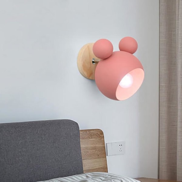 LED Vegglampe / Sengelys - Rosa Pink