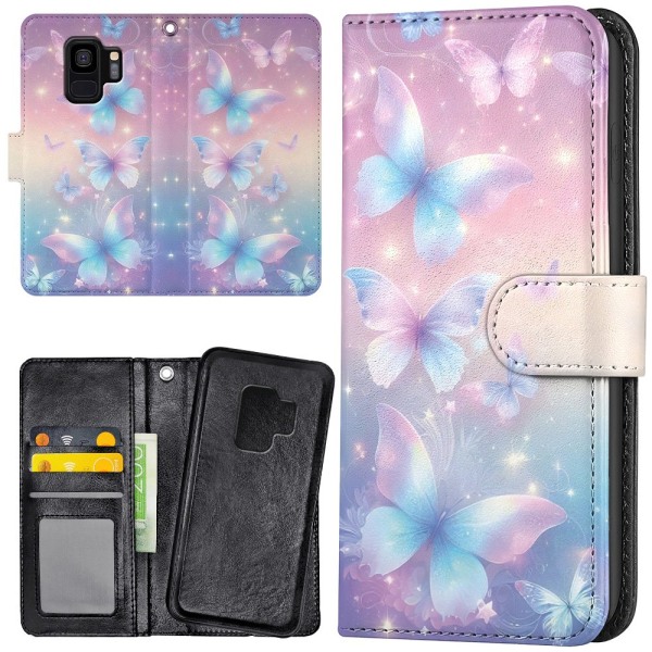 Samsung Galaxy S9 - Plånboksfodral/Skal Butterflies