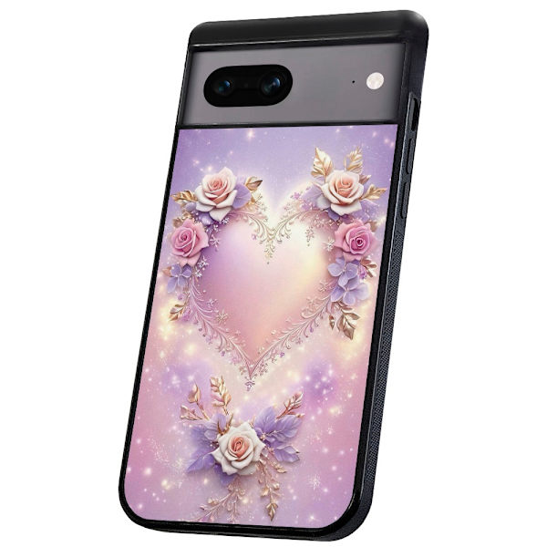 Google Pixel 7 - Deksel/Mobildeksel Heart