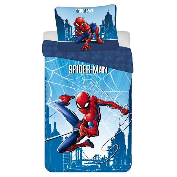 Spiderman Skyline sängkläder 140×200 cm, 70×90 cm