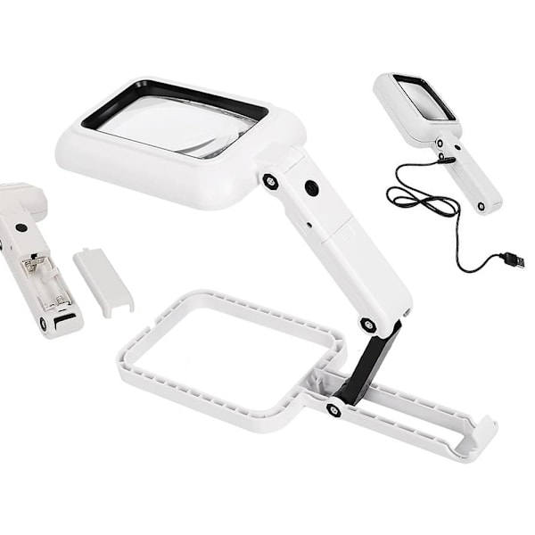 Förstoringsglas - 3x Förstoring & LED-lampa