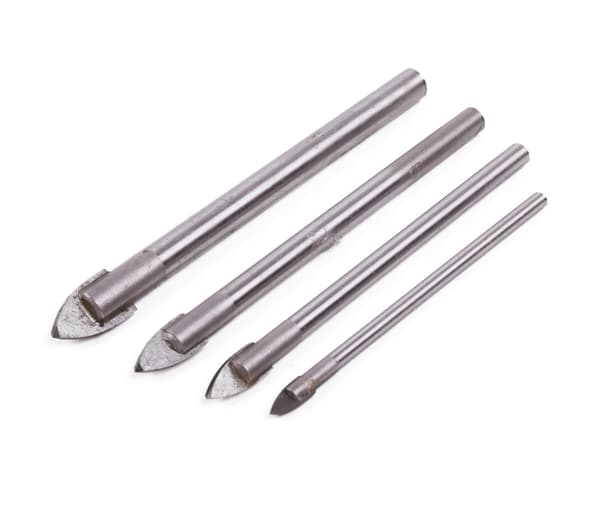 Borrset 4-delars glas 3-5-6-8 mm