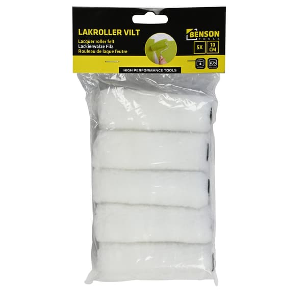 Lackroller filt 10 cm 5 st