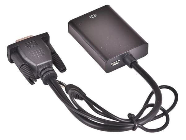 HDMI-VGA-adapter - Kabel med ljud och USB-ström