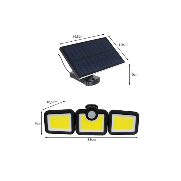 Solcellsbelysning för Trädgård - med Rörelse Sensor