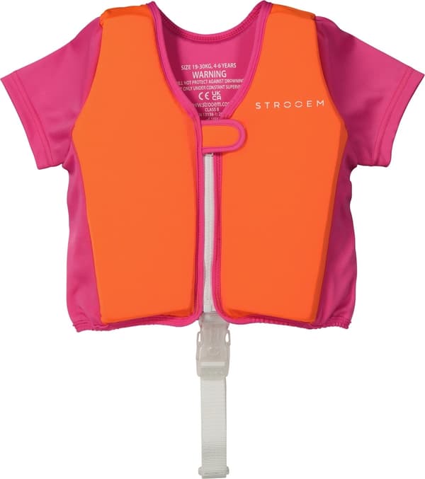 Strooem simväst för barn 4-6 år Orange-Pink
