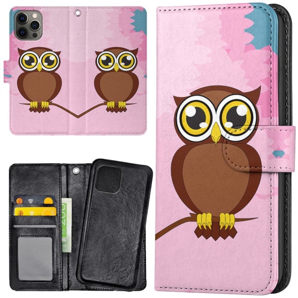 iPhone 13 Pro - Pung etui Big Owl Multicolor
