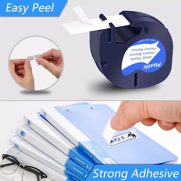 Merketape / Merkbånd Refill for Dymo – 12mm 5-Pack