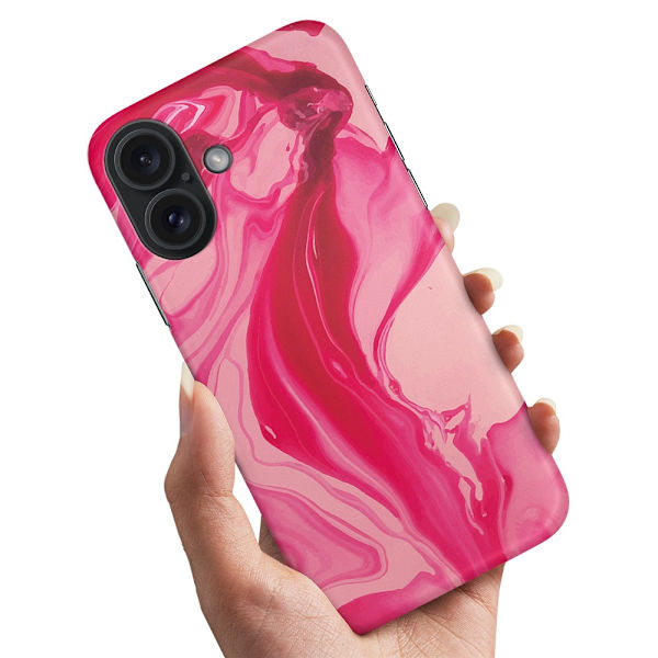 iPhone 16 Plus - Deksel/Mobildeksel Marmor