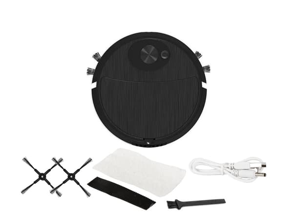 Städrobot elektrisk dammsugare sladdlös borste Black