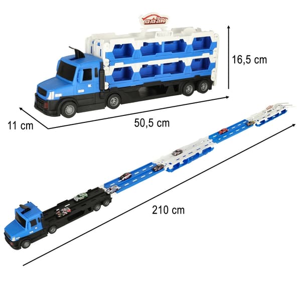 Biltransporter med Leksaksbilar Blå