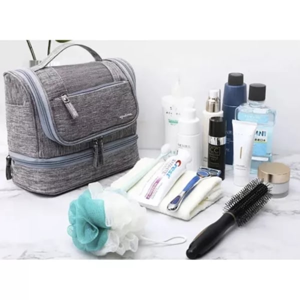 Sminkväska / Necessär / Toalettväska - Makeup Bag grå