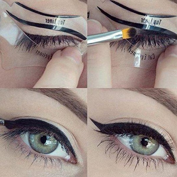 Eyeliner Mall / Stencil - Cat Eyes & Smokey Eyes Transparent