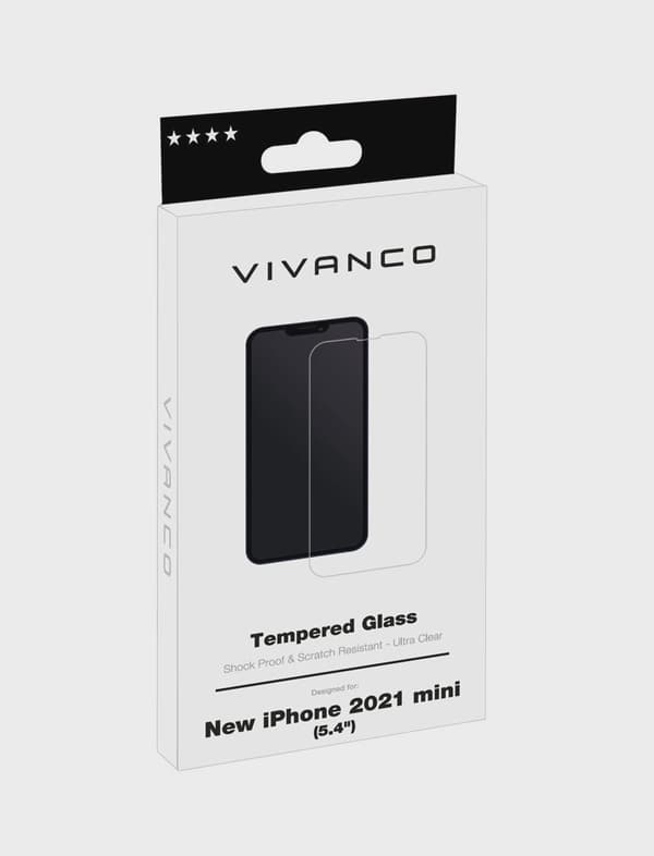 Vivanco Härdat Skyddsglas 9H iPhone 13 mini