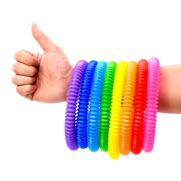 4-Pak - Pop Tube - Fidget Toys - Leke / Sensorisk Multicolor