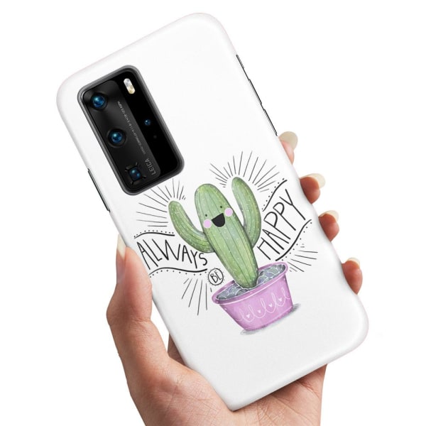 Huawei P40 Pro - Cover/Mobilcover Happy Cactus