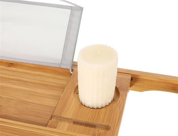 Badkarshylla i Bambu för Badkar - 75-112 cm