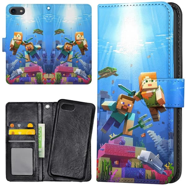 iPhone 16e/17e - Lompakkokotelo/Kuoret Minecraft