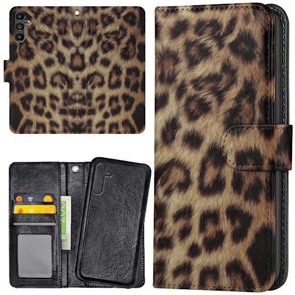 Samsung Galaxy S25 FE - Plånboksfodral/Skal Leopard