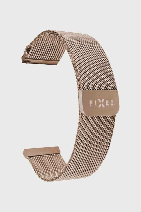 FIXED Mesh metallrem för Smartwatch Univ. 20mm Rosa Guld