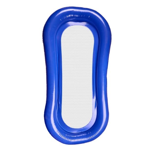 Poolmadrass med Nät Blue