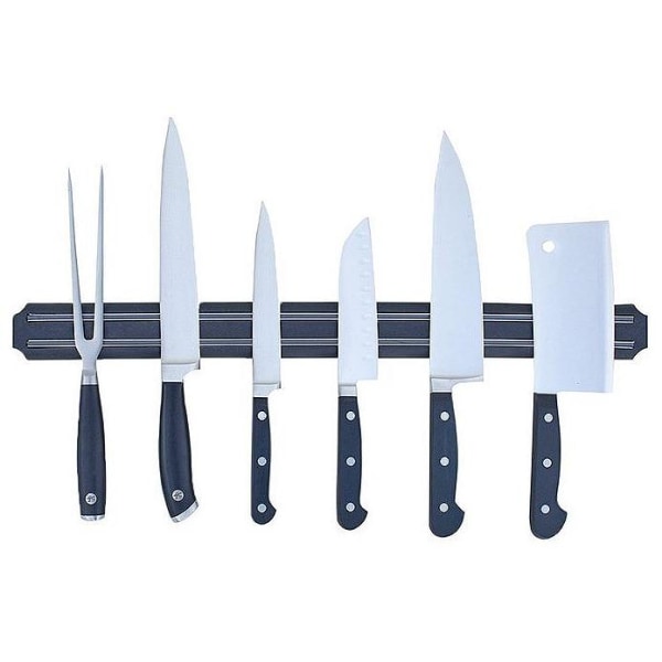 Magnetisk knivholder / knivstativ til kjøkken - knivholder Black
