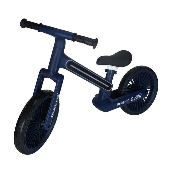 Balanscykel med LED för barn - Springcykel Mörkblå