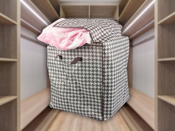 Förvaringslåda tyg 100 L - Vikbar garderobsorganisatör