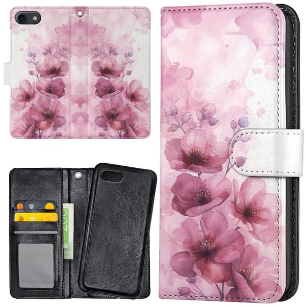 iPhone 7/8/SE - Lommebok Deksel Flowers