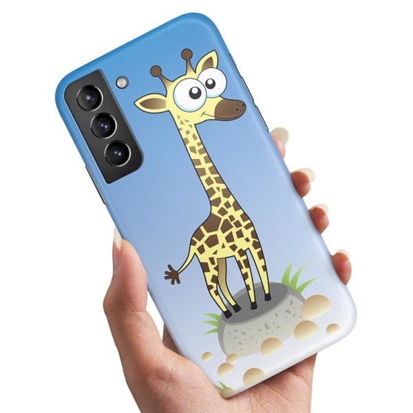 Samsung Galaxy S21 Plus - Cover/Mobilcover Tegnet Giraf