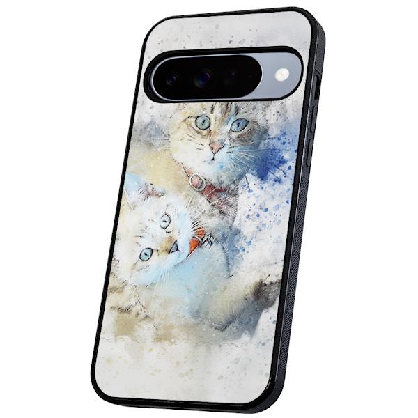 Google Pixel 10/10 Pro - Deksel/Mobildeksel Katter