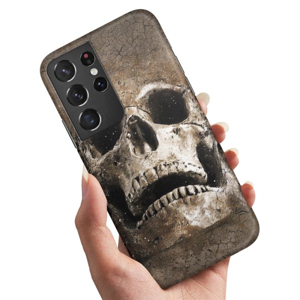 Samsung Galaxy S21 Ultra - Deksel/Mobildeksel Cracked Skull