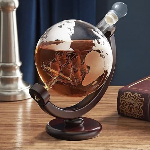 Globus karaffel sæt - Whiskeyglas & whiskeysten - Whiskey Transparent