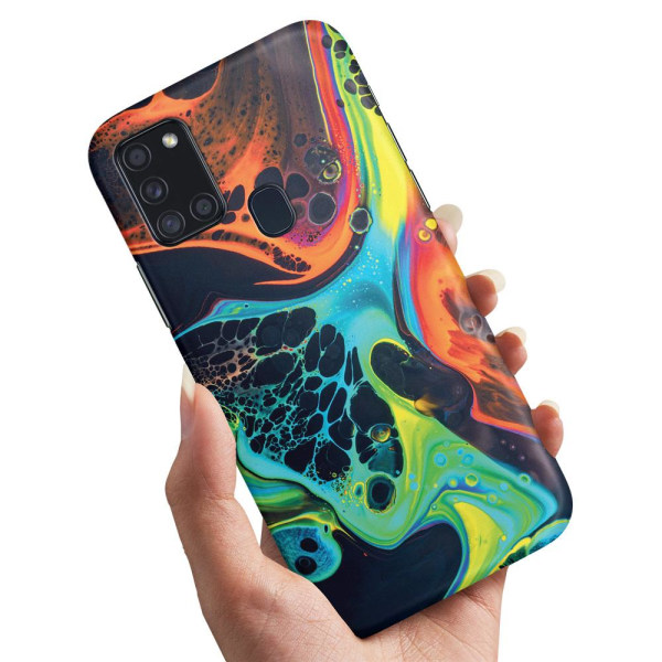 Samsung Galaxy A21s - Deksel/Mobildeksel Marmor Multicolor