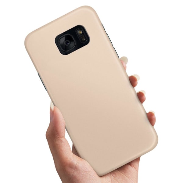 Samsung Galaxy S7 Edge - Kuoret/Suojakuori Beige Beige