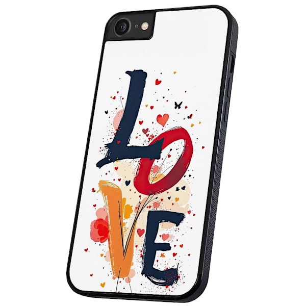 iPhone 16e/17e - Deksel/Mobildeksel Love