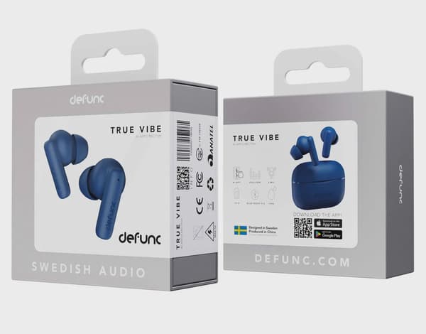 Defunc TRUE VIBE TWS Plugin In-Ear BT hörlur Blå