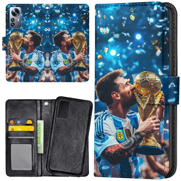 Xiaomi 12 - Plånboksfodral/Skal Messi