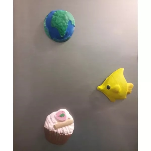 DIY Kjøleskapsmagneter Cupcakes - Mal selv