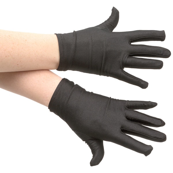 2-par - sorte handsker - korte vanter Black one size