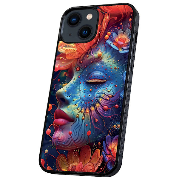 iPhone 14/15 Plus - Deksel/Mobildeksel Psychedelic